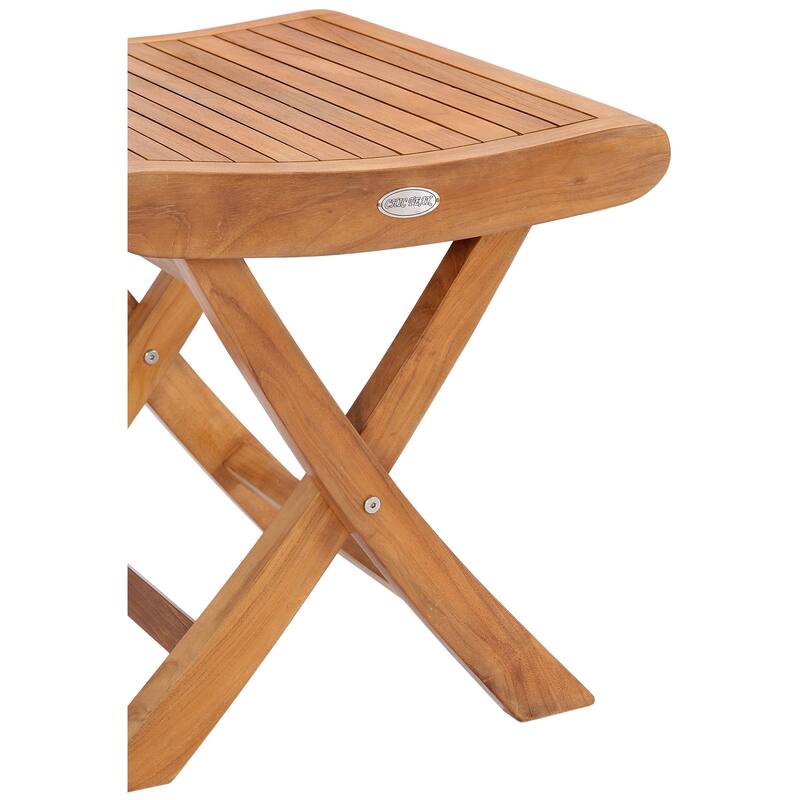 Chic Teak Italy Teak Wood Outdoor Footstool / Side Table, made from A-Grade Teak Wood