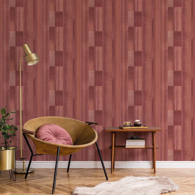 Galerie Wallcoverings TexStyle Collection Agen Stripe Non-woven Metallic Wallpaper Roll