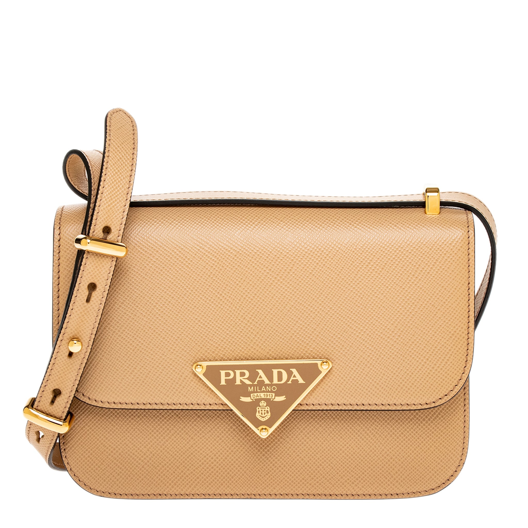 Prada Swing Smooth Leather Shoulder Bag - Overstock - 43447935