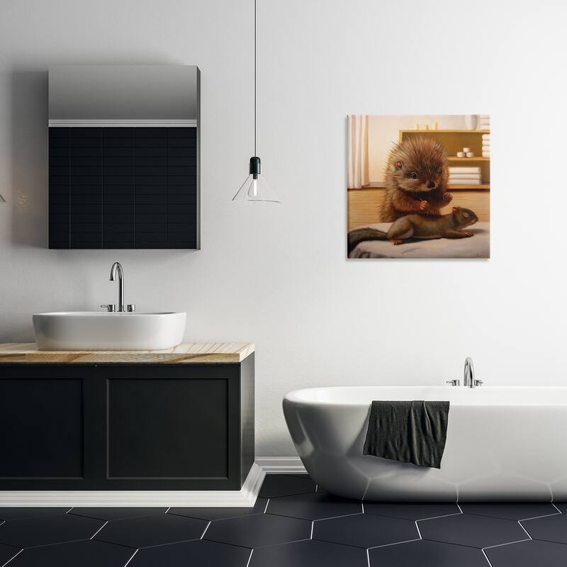 Stupell Acupuncture Spa Animals Canvas Wall Art Design By Lucia Heffernan