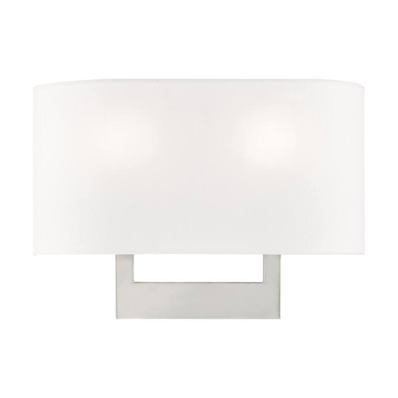 Livex Lighting 2-light Brushed Nickel Wall Sconce, 42401-91 - 14" W X 9.5" H X 3.95" EXT