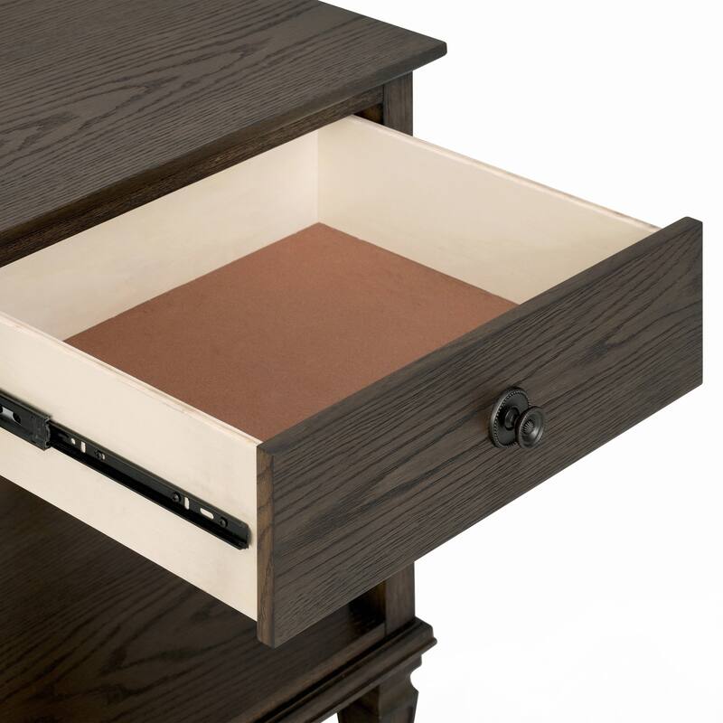 Victoria Bedside Table Antique Brown