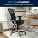 preview thumbnail 6 of 17, Nicholas Mid-Back Black Mesh Multifunction Executive Swivel Ergonomic Office Chair with Adjustable Arms