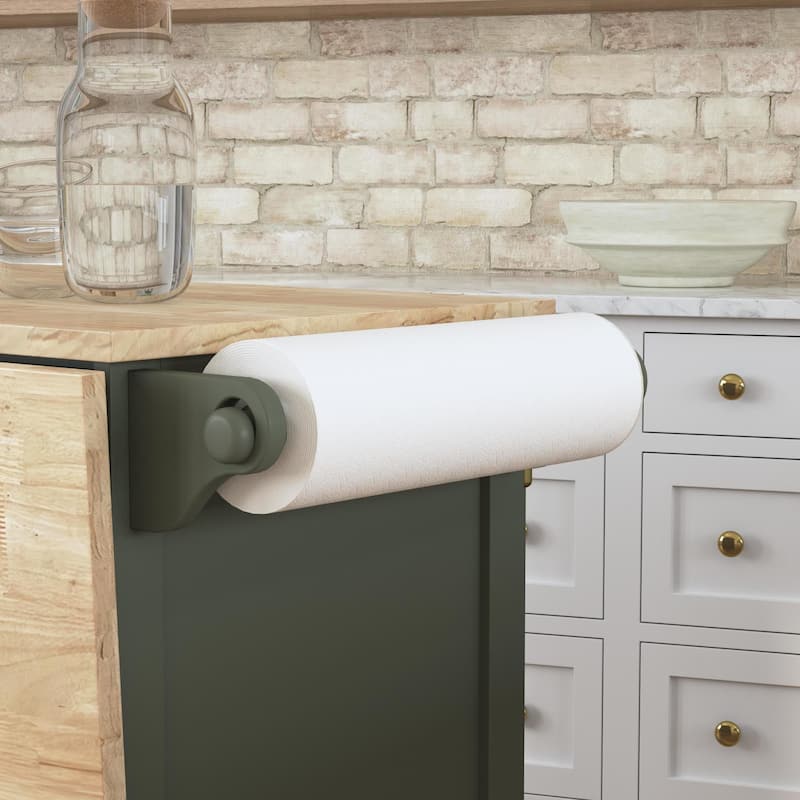 Dolly Madison Green Wood Kitchen Cart - 54" x 36" x 29"
