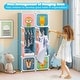 preview thumbnail 48 of 68, Kids Wardrobe Closet with Hanging Section and Cute Doors