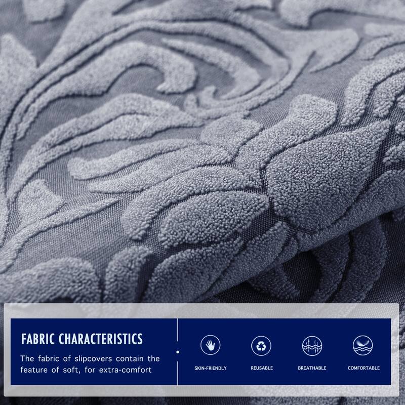 Subrtex 1 Piece Armchair Slipcover Jacquard Damask Spandex Furniture Protector