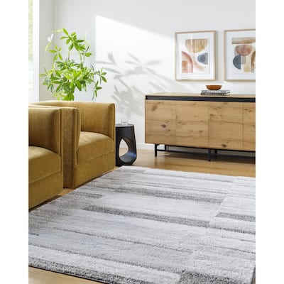 Livabliss Delight Shag Global Stripe Area Rug