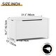 preview thumbnail 13 of 20, 32 Inch Kids Wooden Toy Box Storage with Safety Hinged Lid