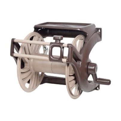 Ames 2415500 NeverLeak Wall Mount Hose Reel With Accessory Tray