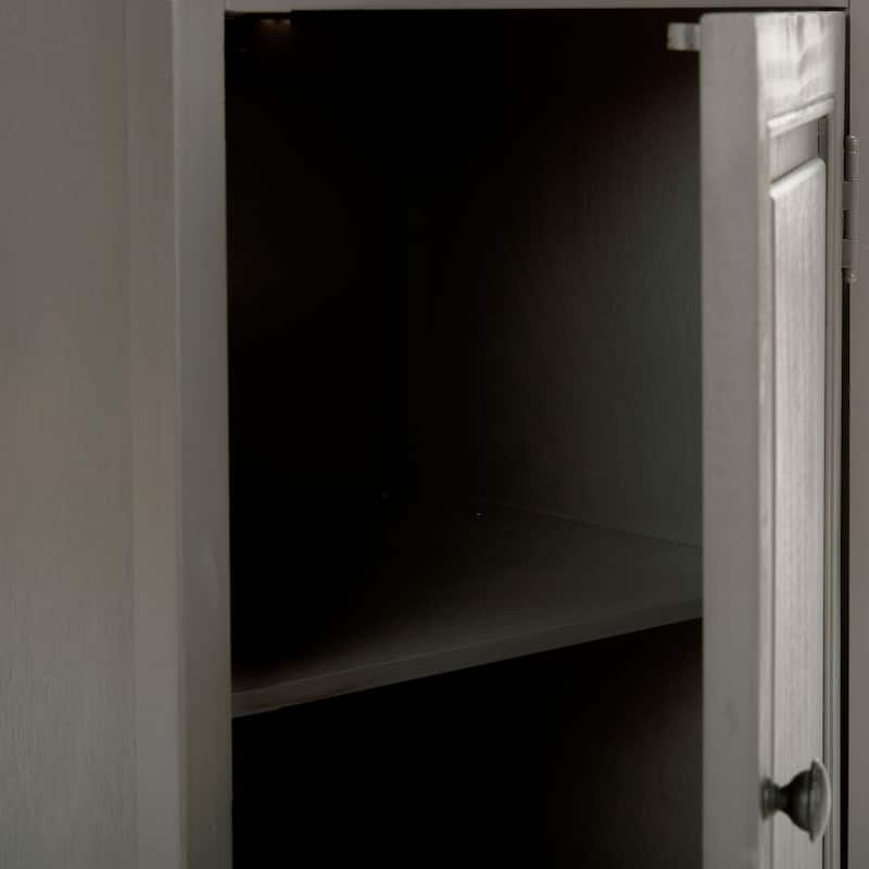 SAFAVIEH Jett Grey Storage Cabinet - 15.9" x 13.8" x 31.5"
