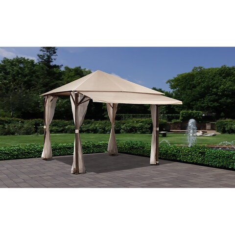 Ravenna Roof Style Canopy Garden House with Wall Awning