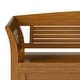 preview thumbnail 22 of 32, WYNDENHALL Raleigh SOLID WOOD 49 inch Wide Contemporary Entryway Storage Bench - 49 W x 18 D x 27 H