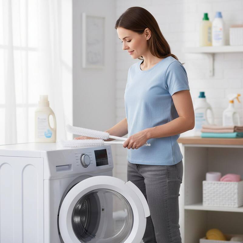 Brushtech Lint Catching Brush For Lower Level Dryer Traps Of Clothes Dryer