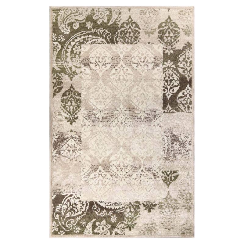 Superior Modern Paisley Geometric Polypropylene Indoor Area Rug