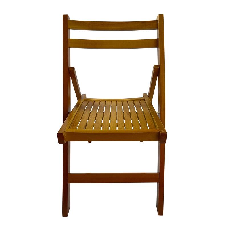 Furniture Slatted Wood Folding Special Event Chair - Wood,Set of 4, Folding Chair, Foldable Style