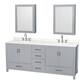 Option Gray / Giotto Quartz Top / Brushed Chrome Hardware