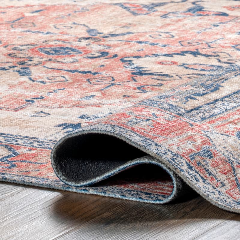 Nuloom Larkspur Persian Fringed Machine Washable Area Rug