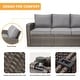 preview thumbnail 54 of 62, EROMMY 6/7 Piece Modular Outdoor Rattan Sofa Set, All-Weather Wicker Patio Furniture with Storage Table, Cushions & Pillows