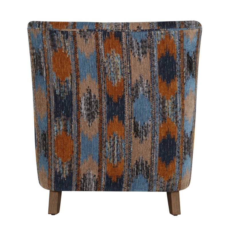 Uttermost Lainey Upholstered Ikat Armchair - 30.00" W x 32.50" H x 31.50" D