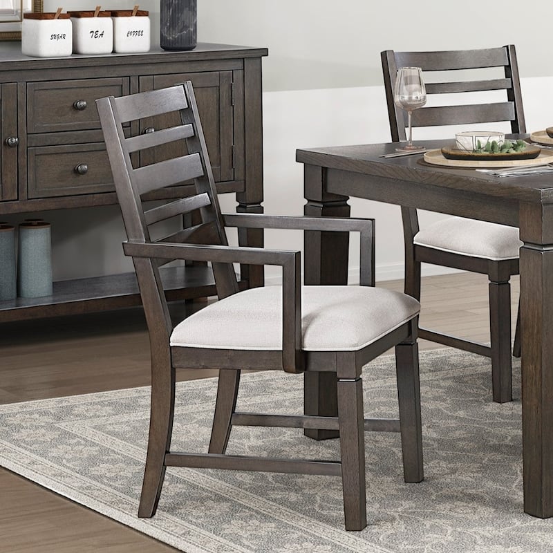 Dark Espresso Finish Dining Furniture Set Table with Extension Leaf Upholstered Bench Chairs