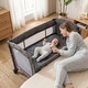 preview thumbnail 4 of 10, Costway 4-in-1 Adjustable Baby Bedside Sleeper with Bassinet Mattress - as pic shows - See Details