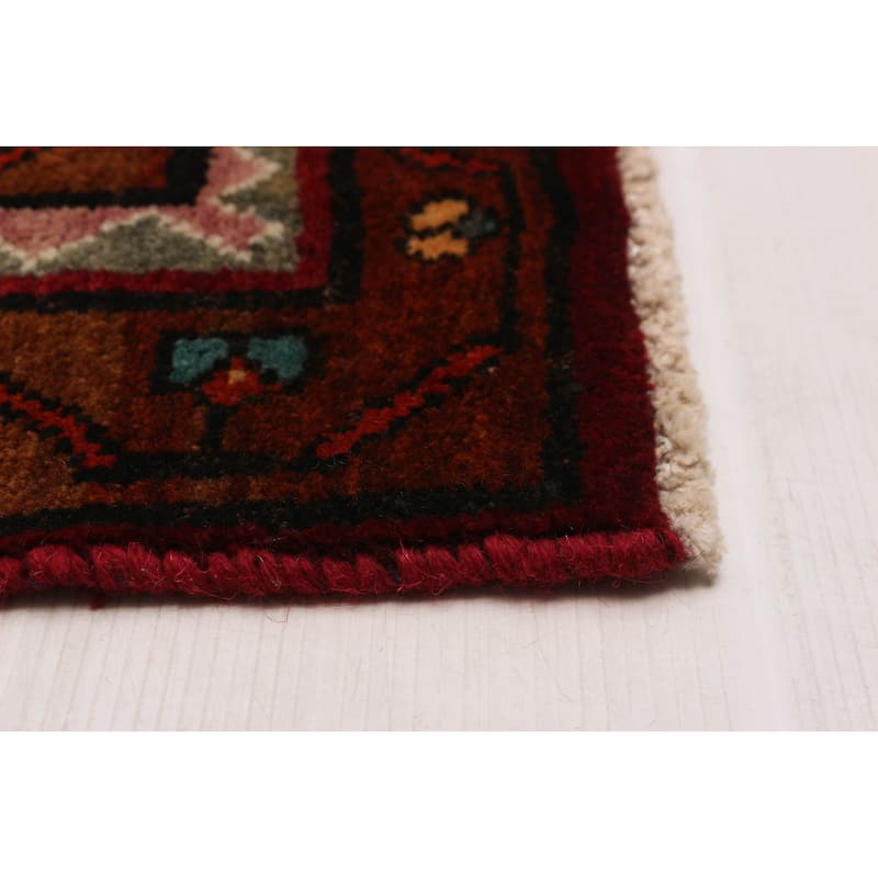 ECARPETGALLERY Hand-knotted Andelz Dark Red Wool Rug - 4'10 x 6'8