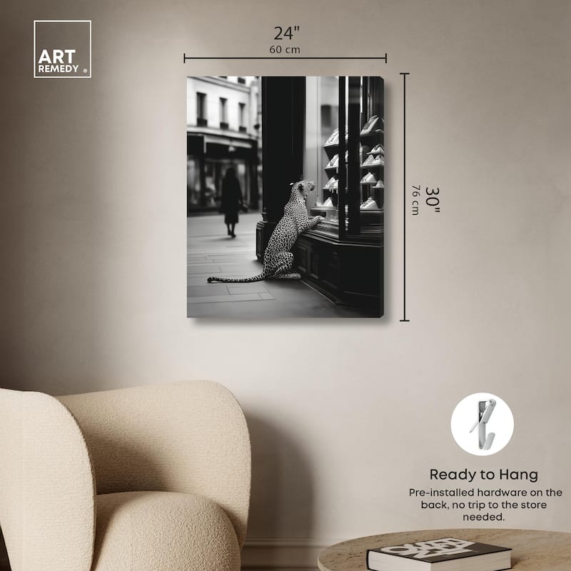 Jewels and Jaws Canvas by Art Remedy, Gallery Wrapped