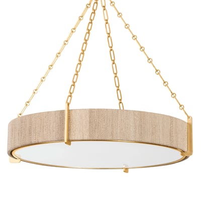Hudson Valley Lighting 1636 Quebec 6 Light 31" Wide Drum Chandelier