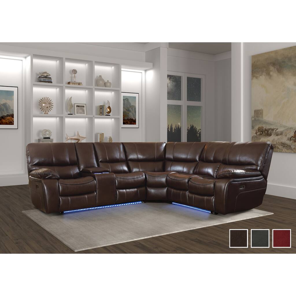 Freemont & Park Legrand 3-Piece Power Modular Reclining Sectional Sofa with Console