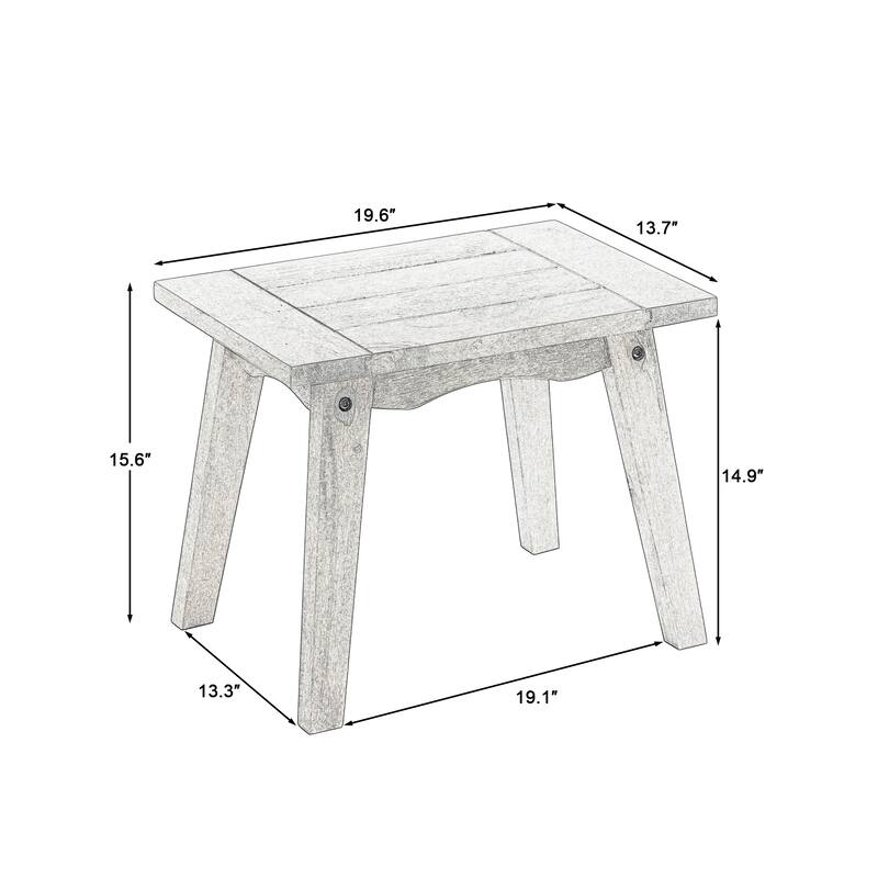 Patio Furniture Outdoor Wood Loveseat Chair Set with Cushion