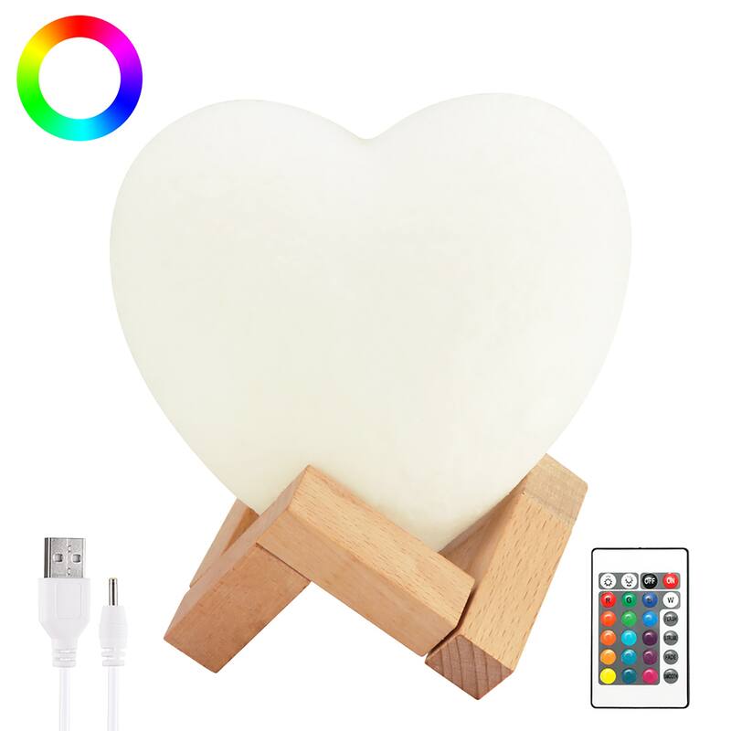 Moon, Galaxy, Earth, Saturn 3D Lamp - Color-Changing with Touch Sensor & Remote Control, Small & Large Size Available