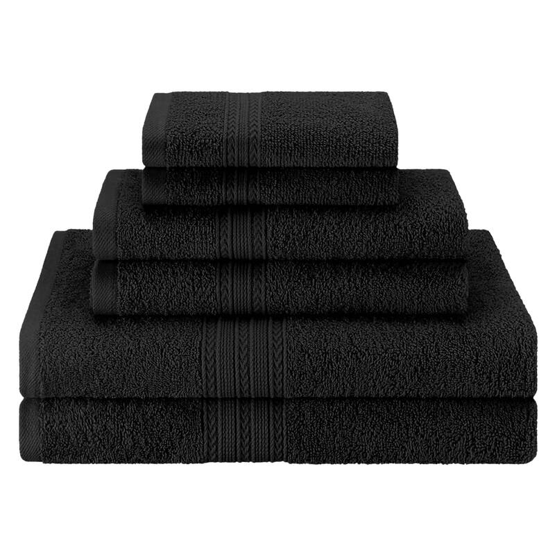 Eco-Friendly Sustainable Cotton 6-Piece Bathroom Towel Set