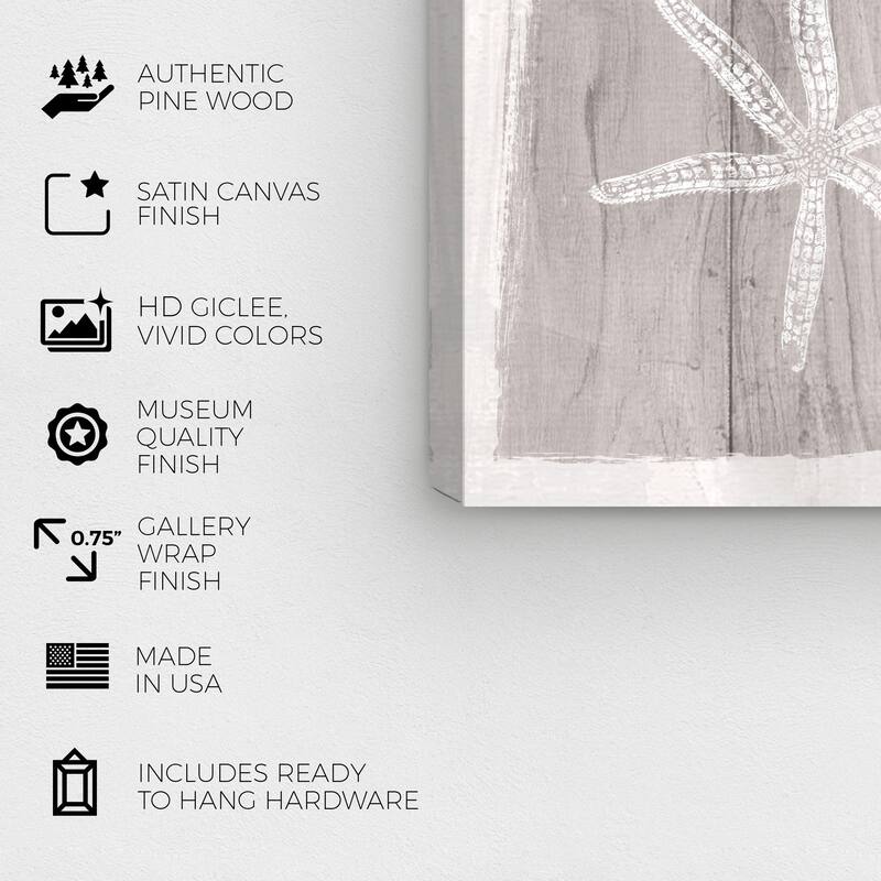 Wynwood Studio Prints Nautical and Coastal Shell Paint Brown and Light Brown Nautical & Coastal Wall Art Canvas Print
