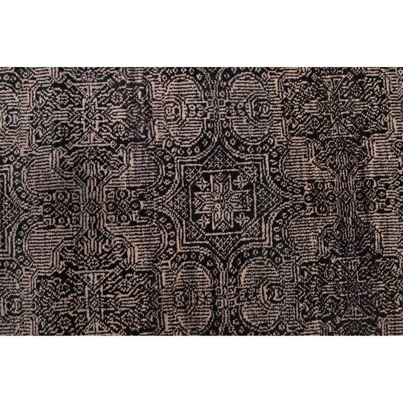 ECARPETGALLERY Hand-knotted Heritage Black Wool Rug - 2'7 x 22'0