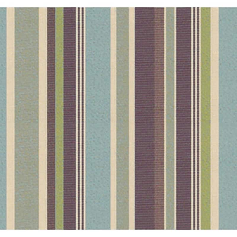 Sunbrella Stripe Fabric 1-Piece Indoor/Outdoor Lumbar Pillow, 22"W x 9"L, Maxim Classic - 22"W x 9"L
