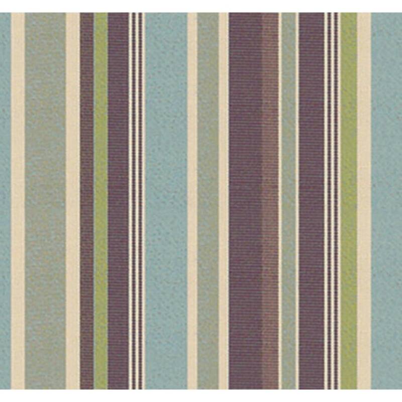 Sunbrella Stripe Fabric 1-Piece Indoor/Outdoor Square Throw Pillow, 18"W x 18"L