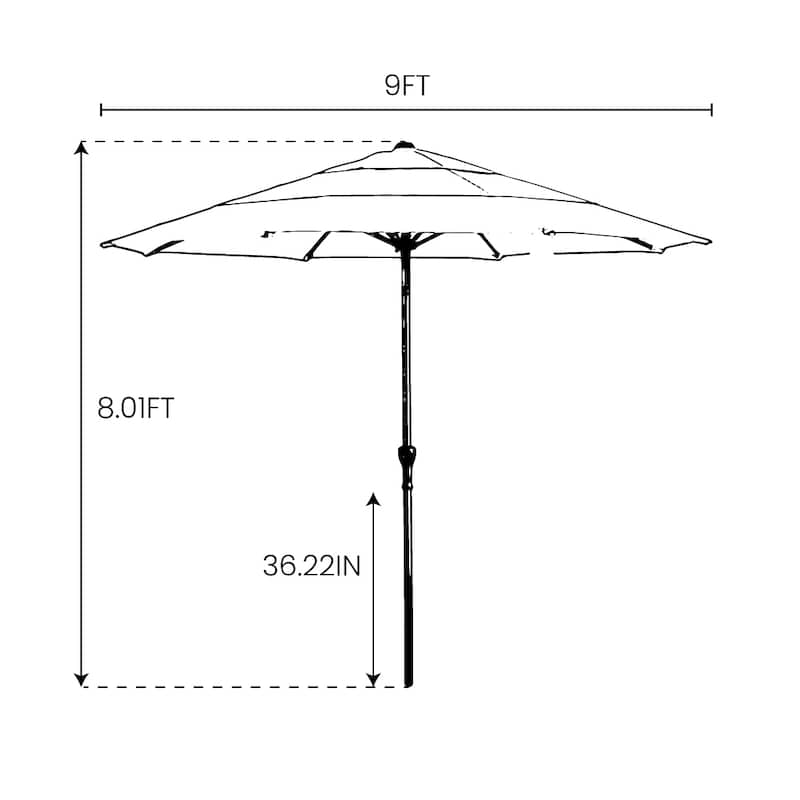 13 x 10ft Outdoor Patio Cantilever Offset Umbrella with Base