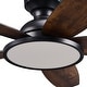 preview thumbnail 97 of 113, 5 - Blade Low Profile Flush Mount Modern Ceiling Fan with LED Light and Remote
