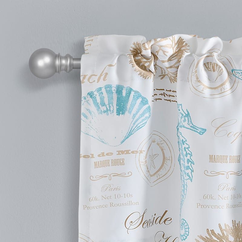 Lush Decor Harbor Life Light Filtering Valance Single