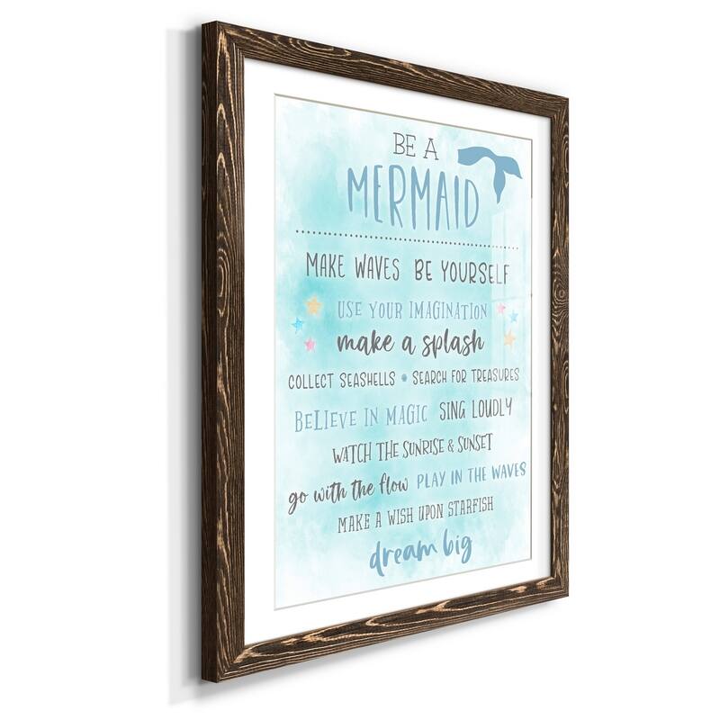 Be a Mermaid-Premium Framed Print - Ready to Hang