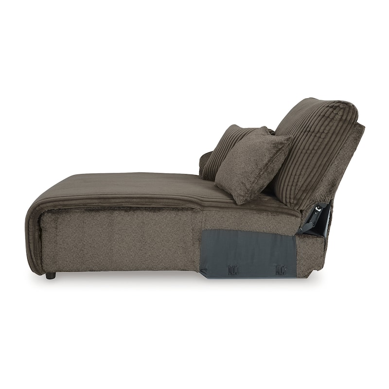 Signature Design by Ashley Top Tier Dark Brown 4-Piece Reclining Sectional with Chaise - 143" W x 74" D x 41" H