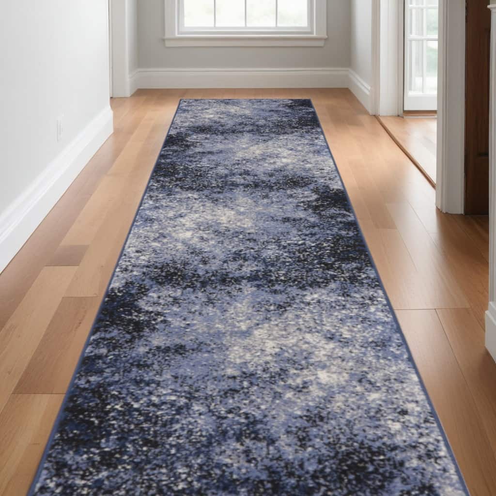 Rojof Power Loomed Distressed Abstract Modern Area Rug By HomeRoots - 120' X '26' X '0.5