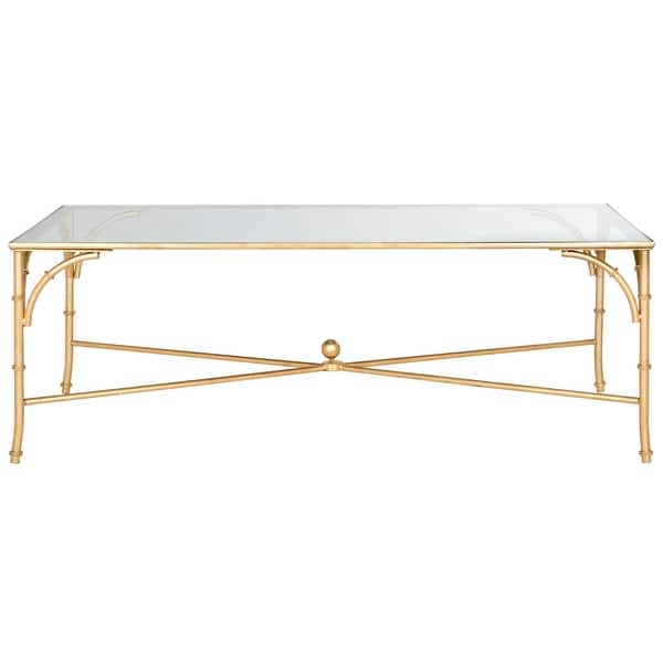 SAFAVIEH Maurice Gold Coffee Table - 50" x 26" x 18"