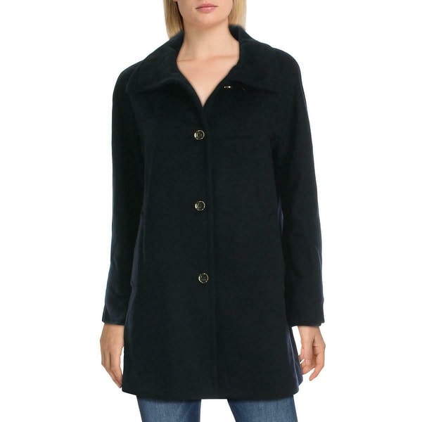 Karl Lagerfeld Womens Coats Ink Black Size Large L Single-Breasted. Opens flyout.