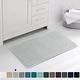 preview thumbnail 55 of 83, Subrtex Chenille Soft Rugs Super Water Absorbing Shower Mats 16x24 - Light Gray
