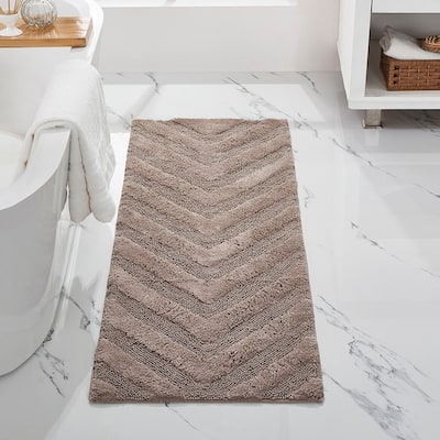 Better Trends Bathroom Rug 100% Cotton Tufted Water Absorbent Bath Rug for Shower, Sink Bath Mats Machine Wash Hugo Collection
