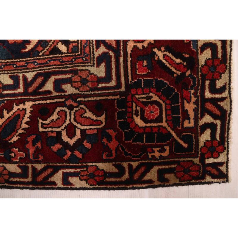 ECARPETGALLERY Hand-knotted Kayseri Vintage Red Wool Rug - 6'9 x 9'11