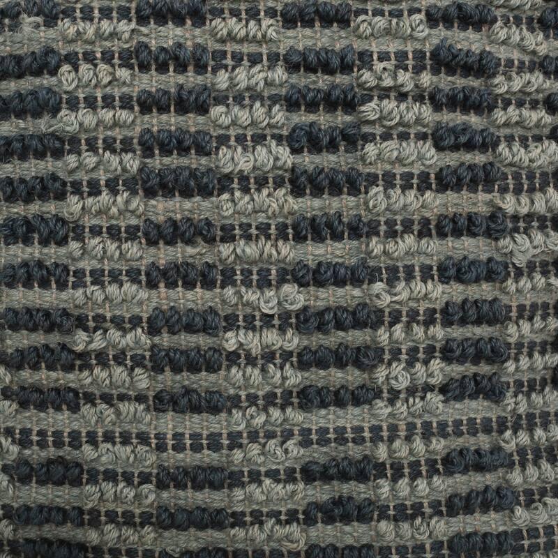 Barracuda Hcrafted Cotton Pouf,Comfortable choice, multiple functions, classic design, and cozy corners - Teal Blue