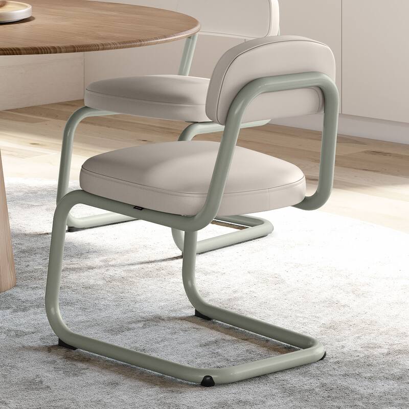 Amisco Flynn Upholstered Dining Chair with Metal Base