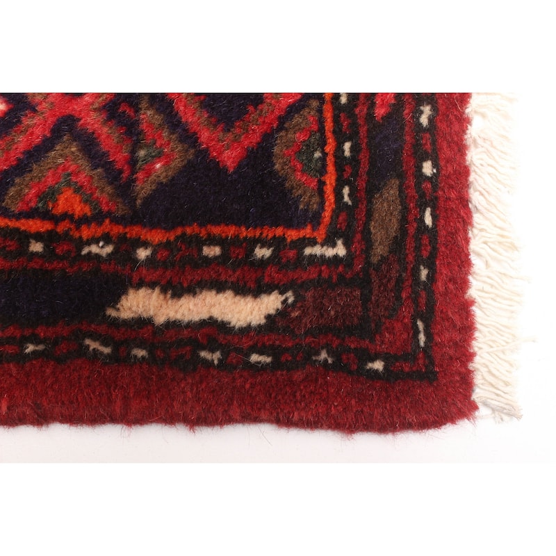 ECARPETGALLERY Hand-knotted Andelz Red Wool Rug - 3'8 x 6'1